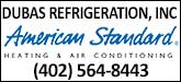 Dubas Refrigeration Inc Sponsorship Banner